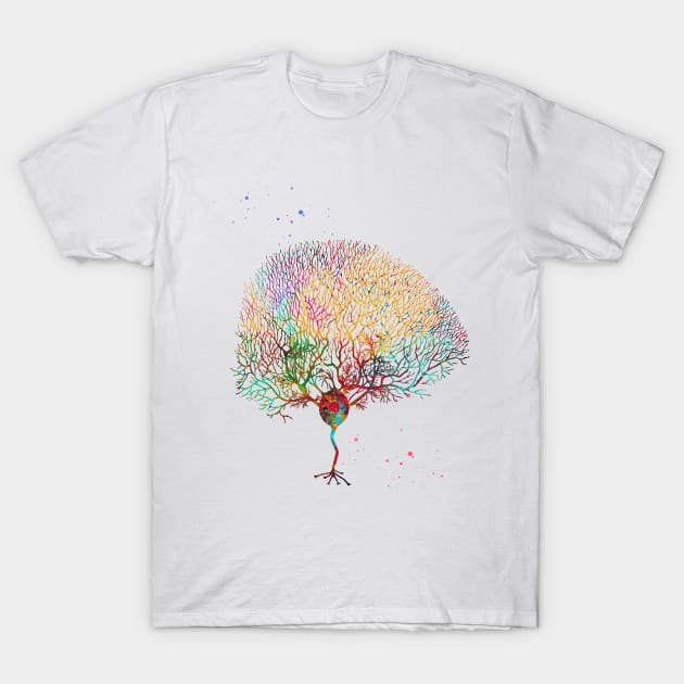 Purkinje Neuron T-Shirt by erzebeth